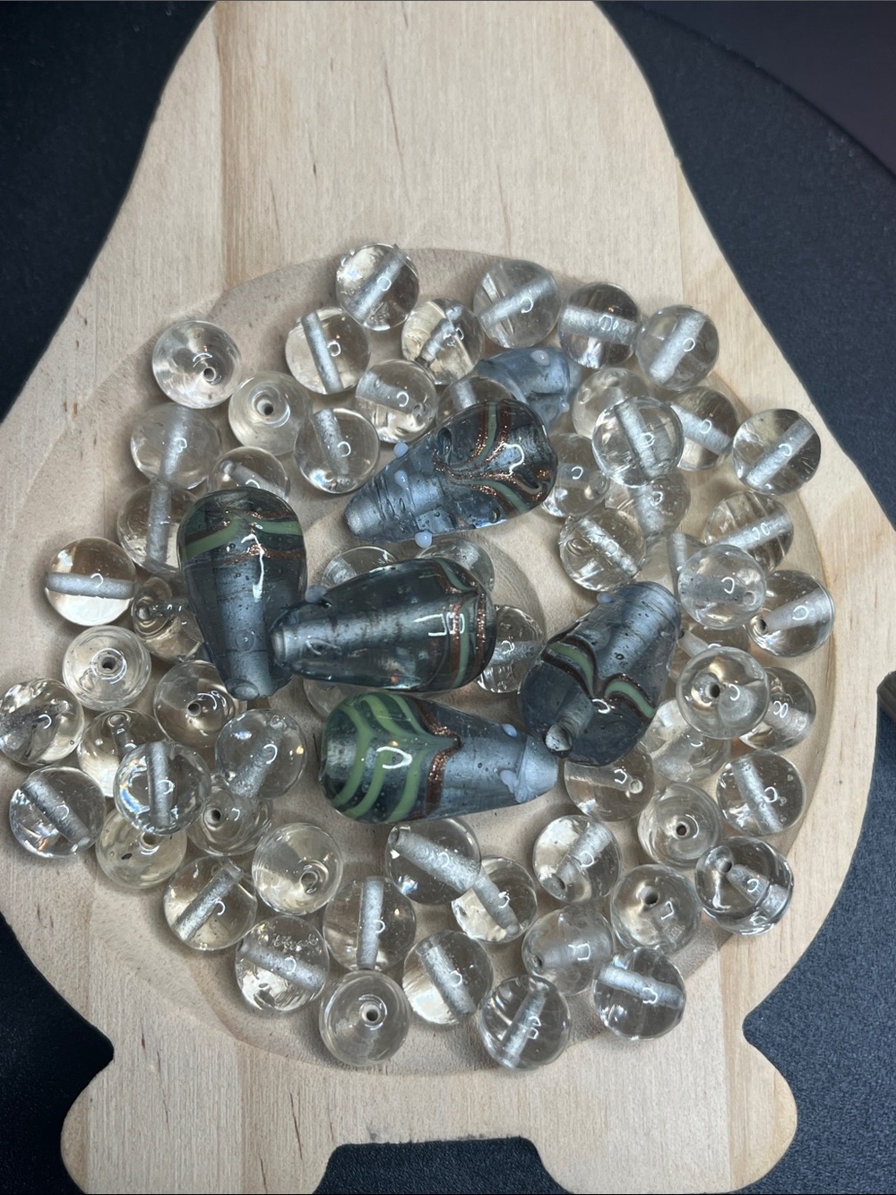 Vintage glass beads